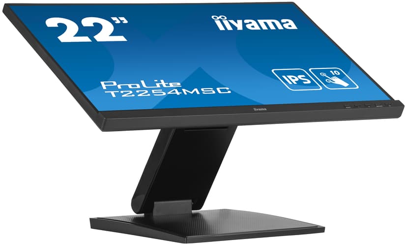 iiyama Prolite T2254MSC-B1AG 21.5" PCAP 10P-Touch FHD 16:9 21.5" 1920 x 1080pixels IPS 16:9 60Hz