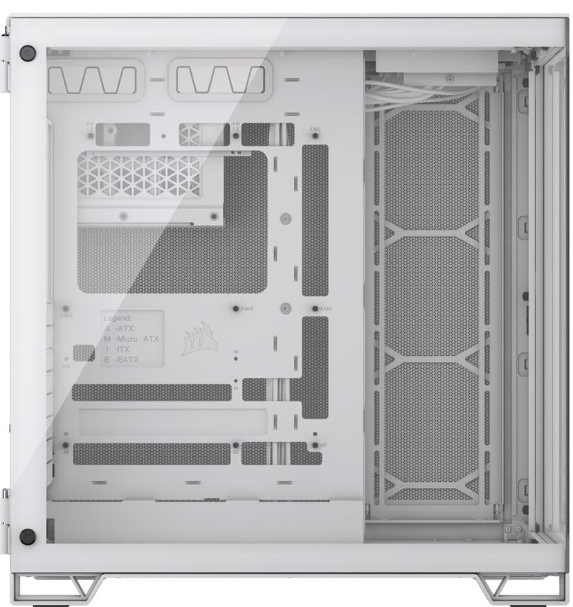 Corsair 6500X Glas Midi Tower Valkoinen