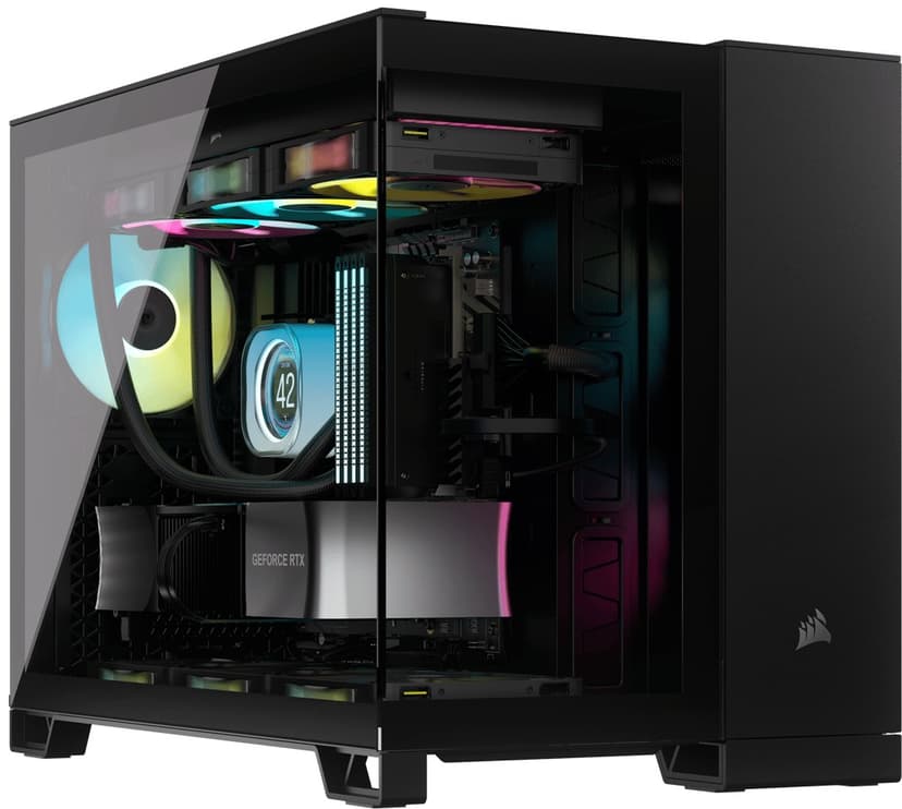 Corsair 2500X Glas Midi Tower Svart