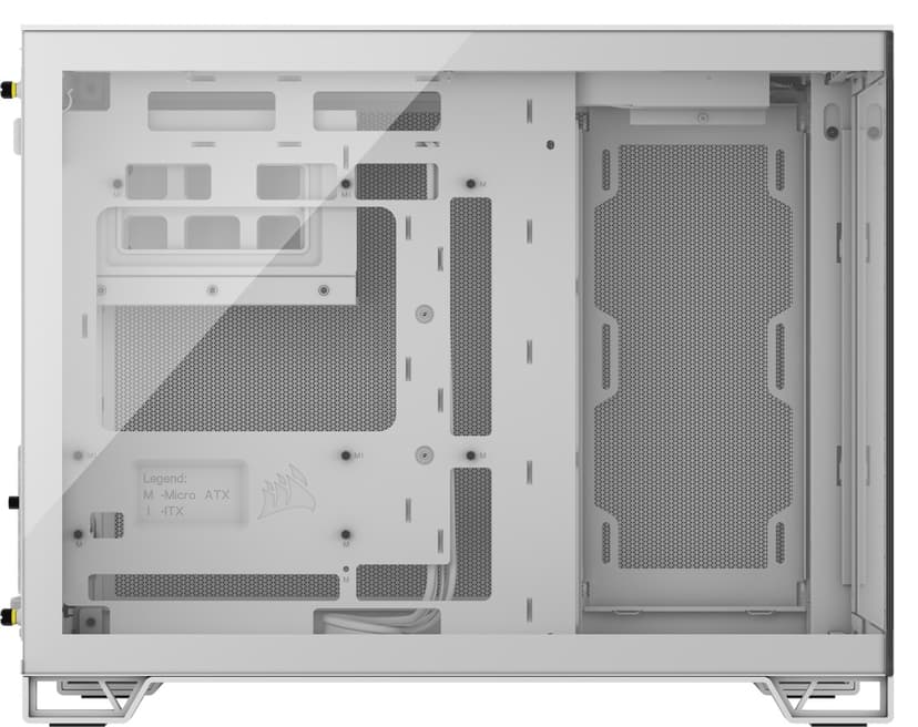 Corsair 2500X Glas Midi Tower Valkoinen