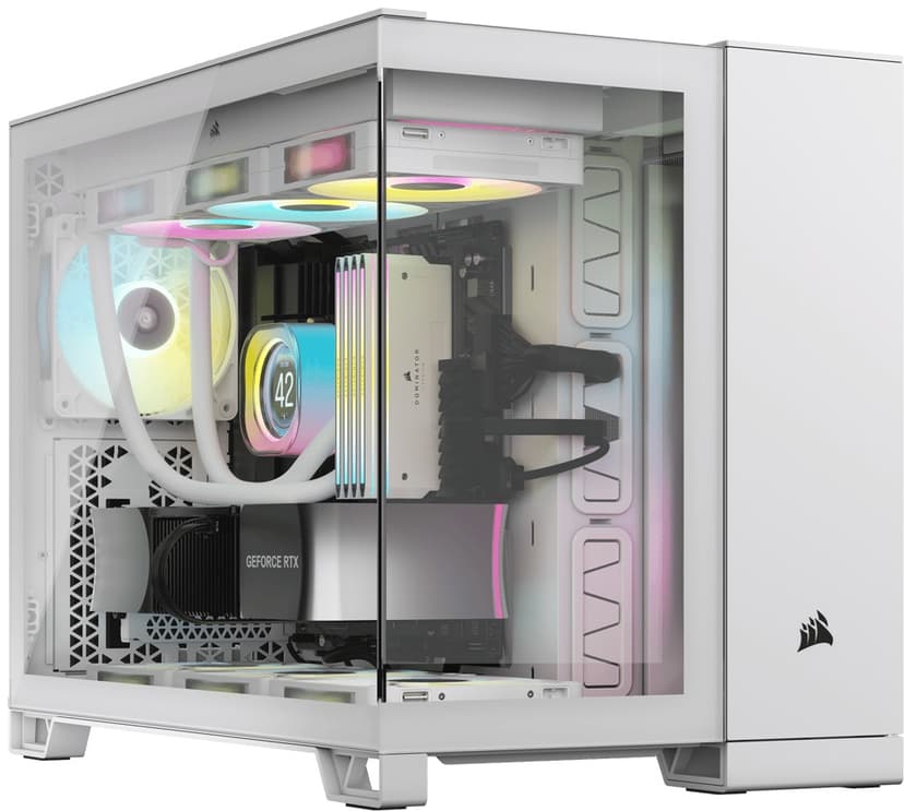 Corsair 2500X Glas Midi Tower Valkoinen