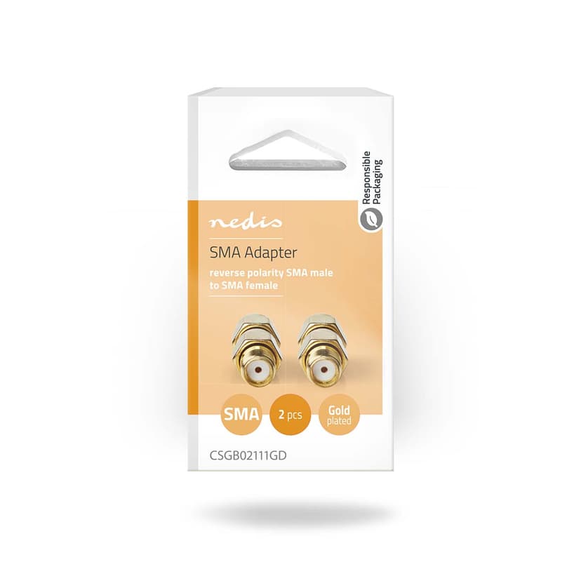 Nedis Adapter SMA-hann med omvendt polaritet - SMS-hunn 2-Pack