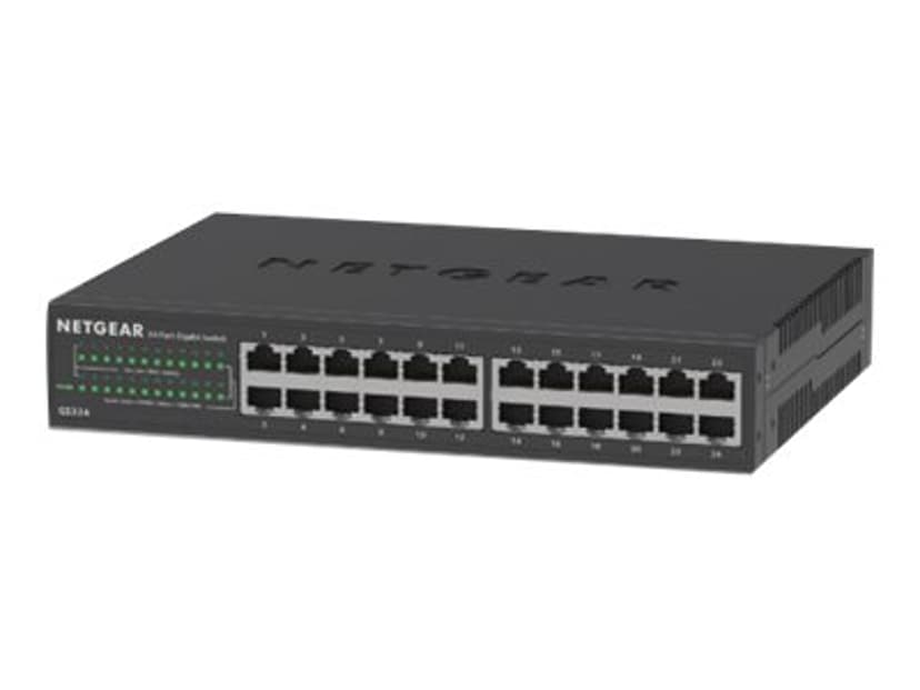 Netgear GS324 24-Port Gigabit Ethernet Unmanaged 16-Port PoE+ 190W