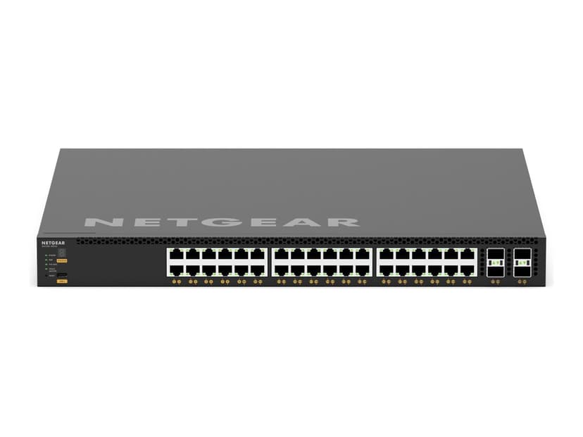 Netgear M4350-36X4V Administreret L3 10G Ethernet (100/1000/10000) Strøm over Ethernet (PoE) 1U Sort
