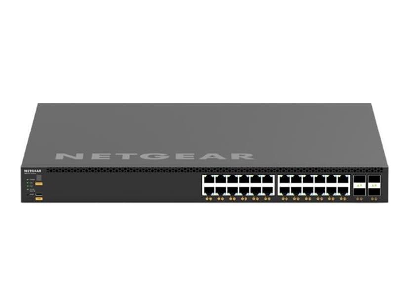 Netgear M4350-24X4V Hallittu L3 10G Ethernet (100/1000/10000) Power over Ethernet -tuki 1U musta