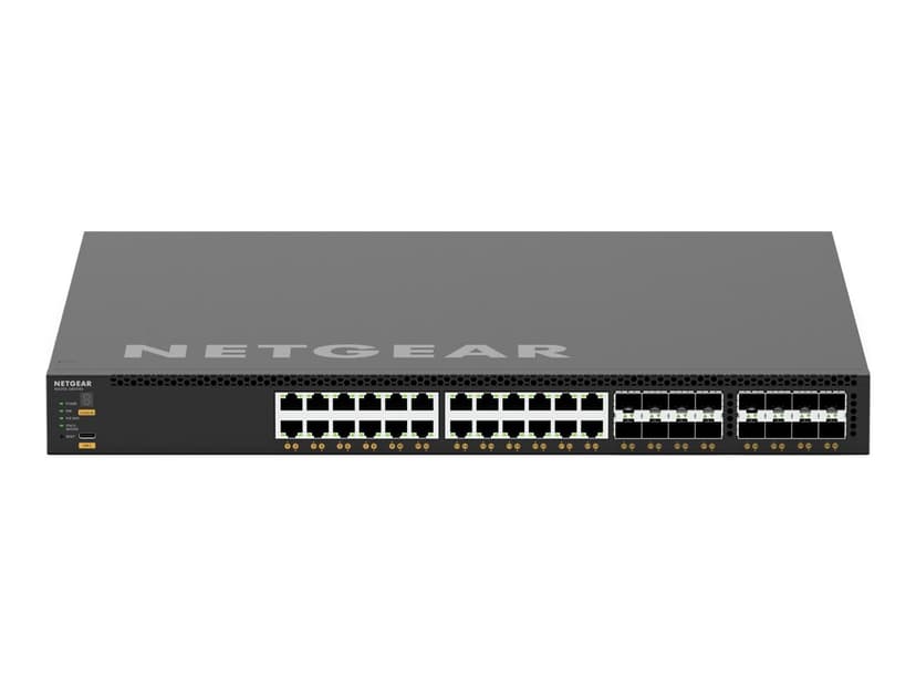 Netgear M4350-24X8F8V Håndtert L3 10G Ethernet (100/1000/10000) Strøm over Ethernet (PoE) 1U Sort