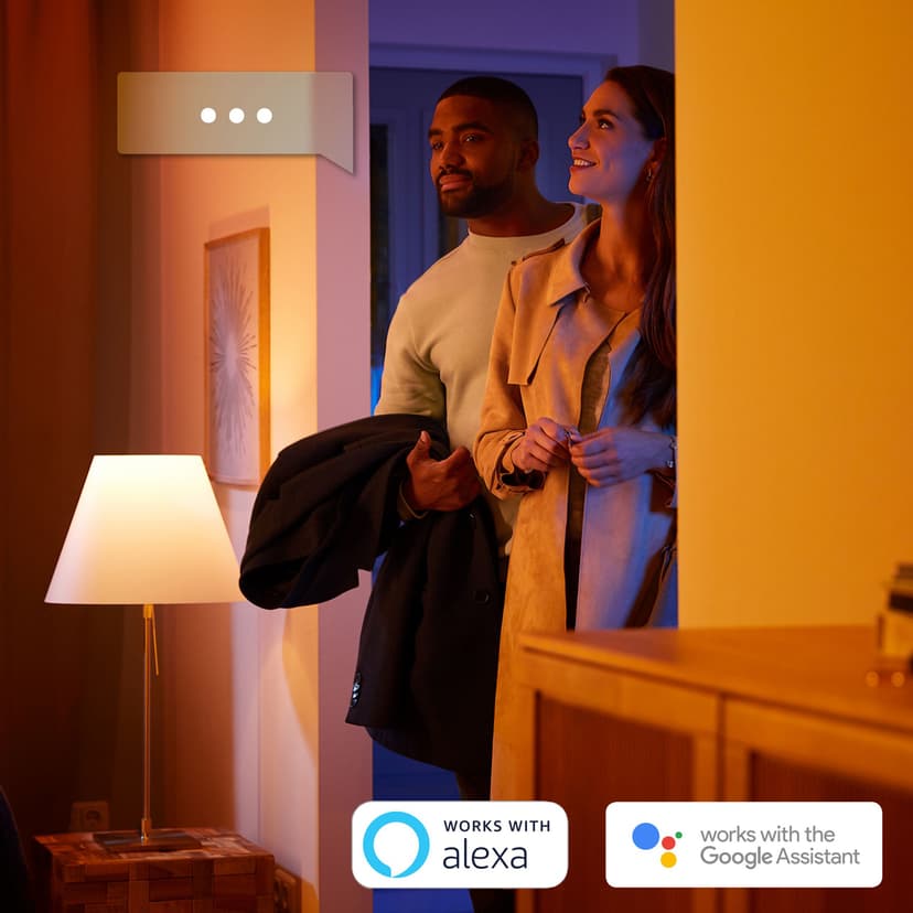 Philips Hvide Hue pærer Krone - E14 pære - 1-pak