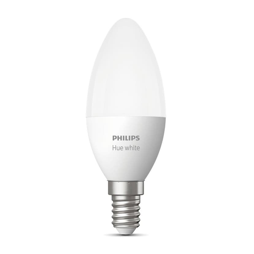 Philips Hvide Hue pærer Kerte - E14 pære - 1-pak