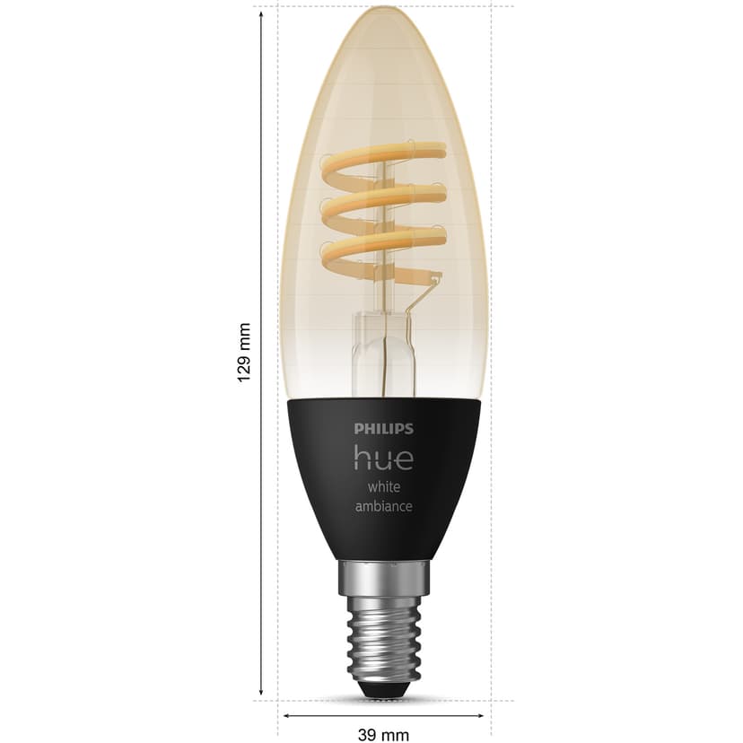 Philips Kerte - E14 pærer - 2-pak
