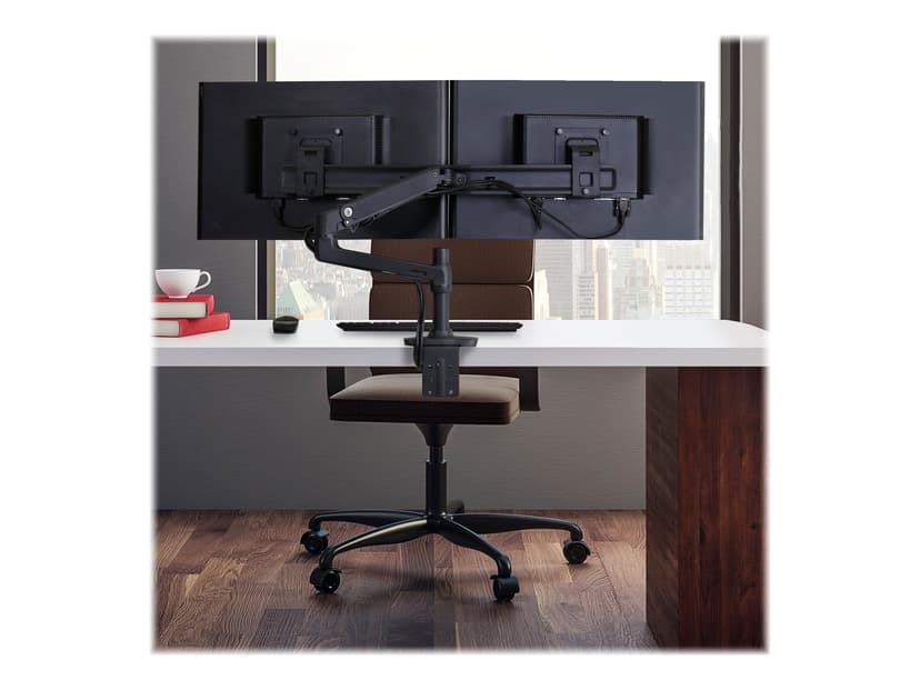 Ergotron LX Desk Dual Direct Arm Matte Black - (Fyndvara klass 2)