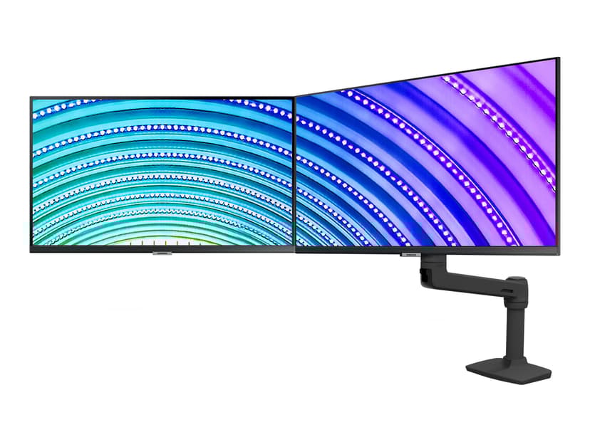 Ergotron LX Desk Dual Direct Arm Matte Black - (Fyndvara klass 2)
