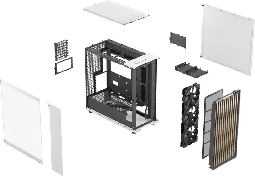 Fractal Design North XL Glas Midi Tower Hvid