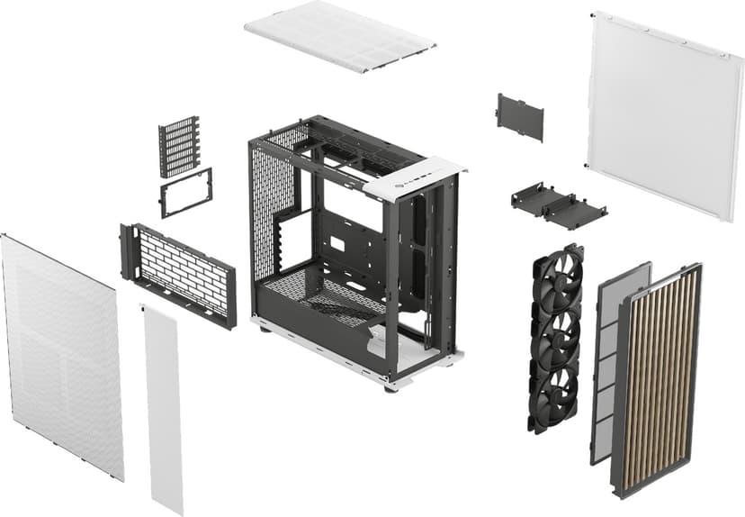 Fractal Design North XL Mesh Midi Tower Hvid