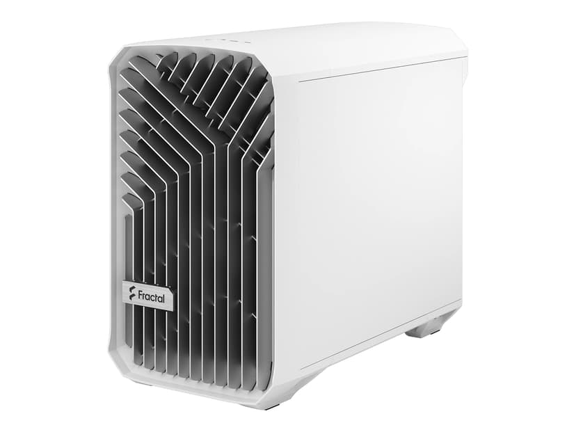 Fractal Design Torrent Nano White Clear Glass Micro Tower Hvit