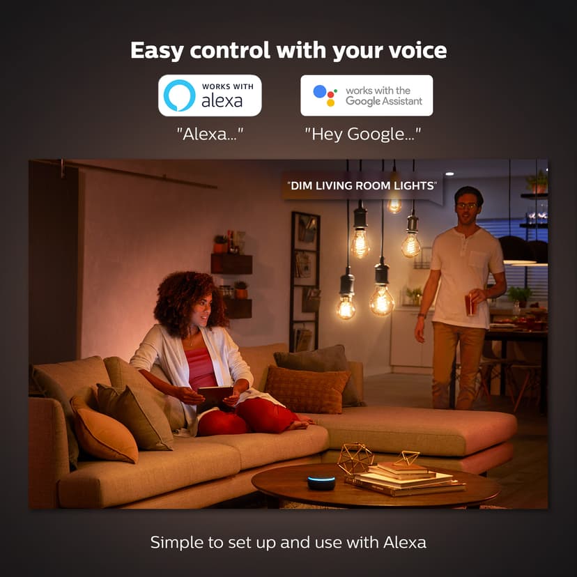 Philips G93 globlampa – E27 smart ljuskälla