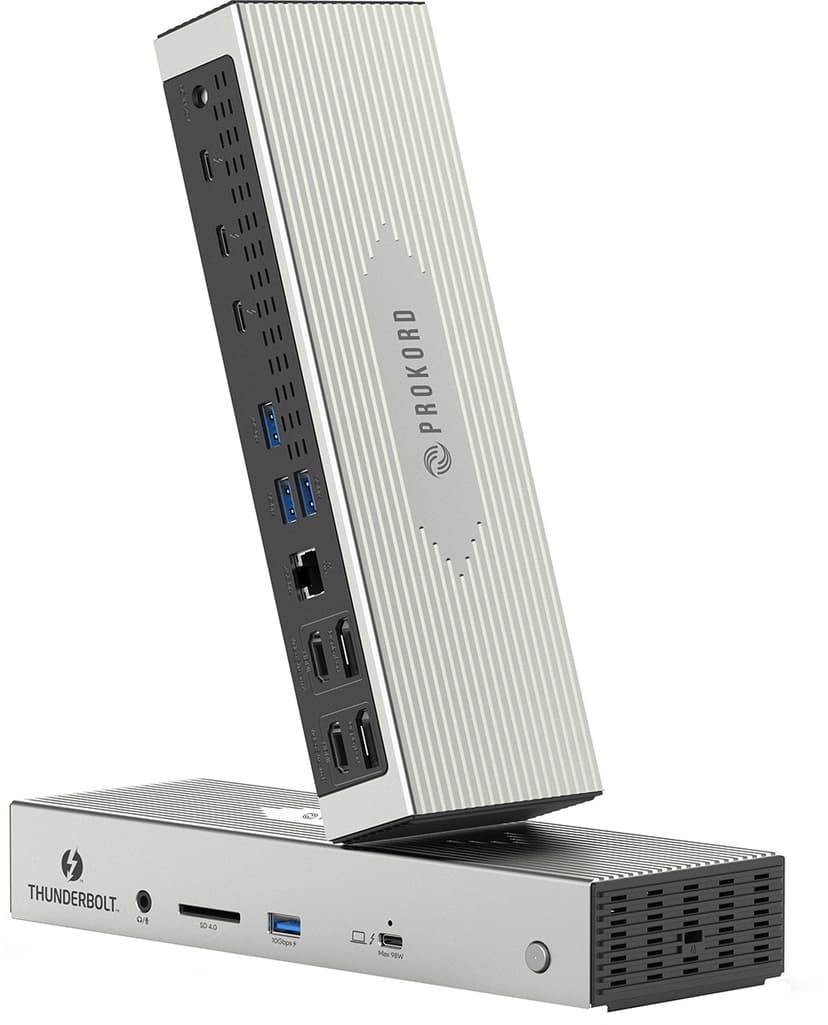 Prokord Workplace Dockningsstation Thunderbolt 4 + Displaylink 100W Thunderbolt 4