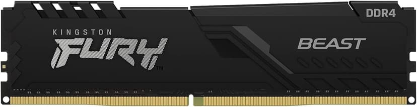 Kingston Technology FURY Beast 8GB 3200MT/s DDR4 CL16 DIMM Black 8GB 1600, 3200MHz DDR4 288-pin DIMM