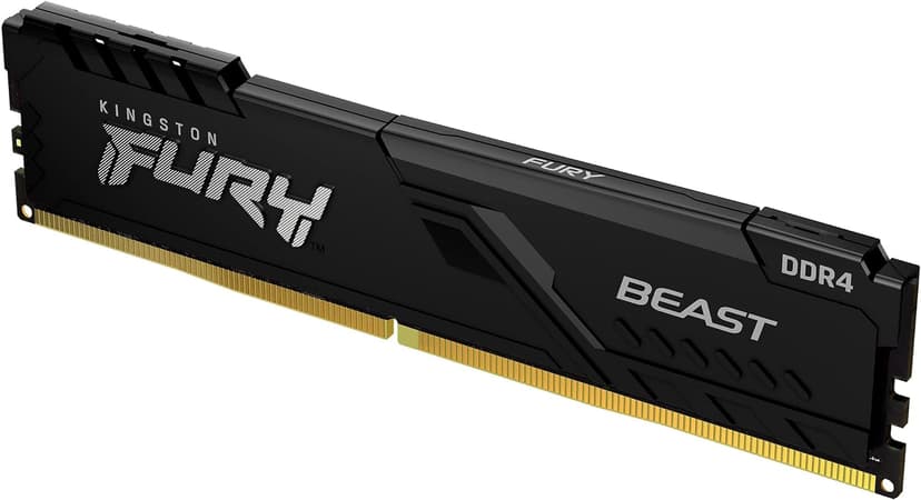 Kingston Technology FURY Beast 8GB 3200MT/s DDR4 CL16 DIMM Black 8GB 1600, 3200MHz DDR4 288-pin DIMM