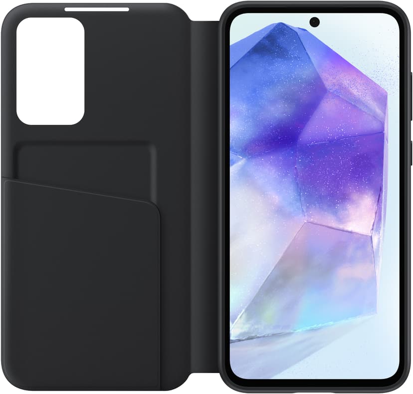 Samsung Smart View Wallet Case Samsung Galaxy A55 5G Zwart