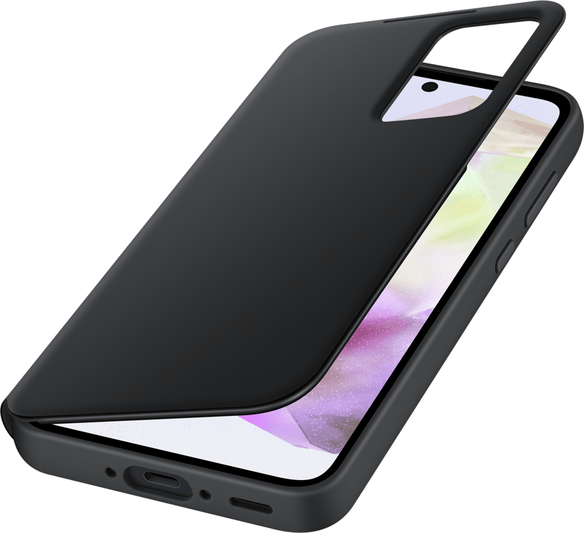 Samsung Smart View Wallet Case Samsung Galaxy A35 5G Zwart