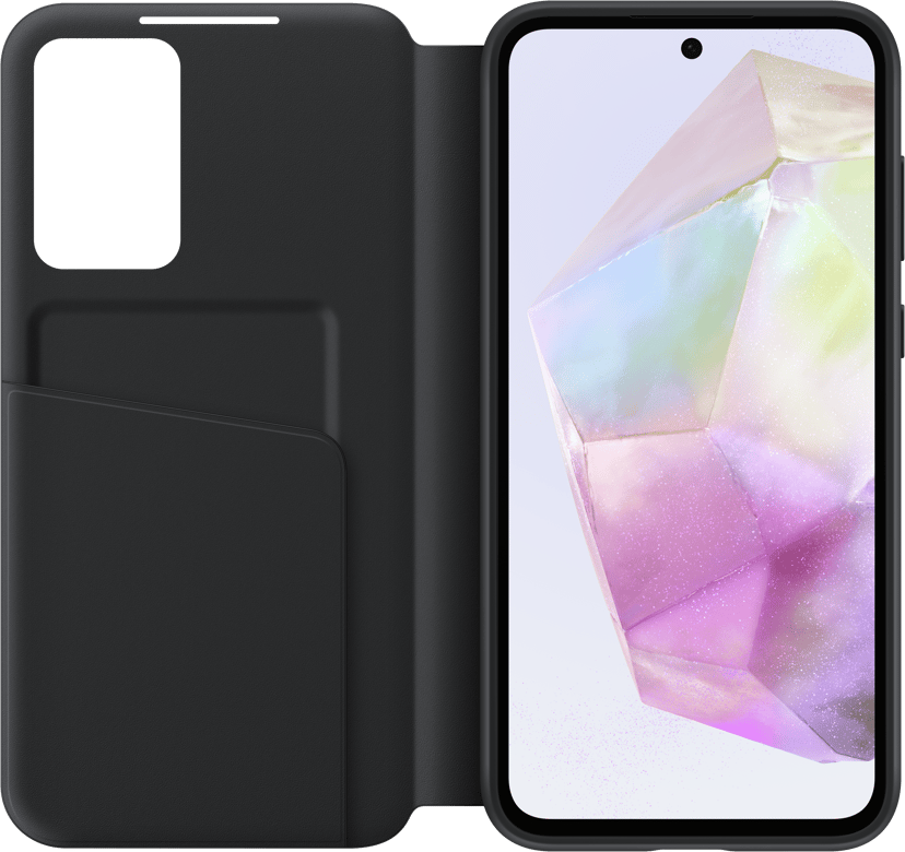 Samsung Smart View Wallet Case Samsung Galaxy A35 5G Zwart