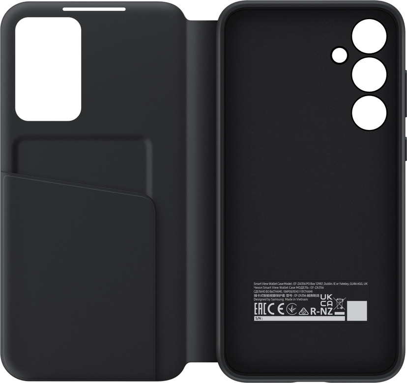 Samsung Smart View Wallet Case Samsung Galaxy A35 5G Zwart