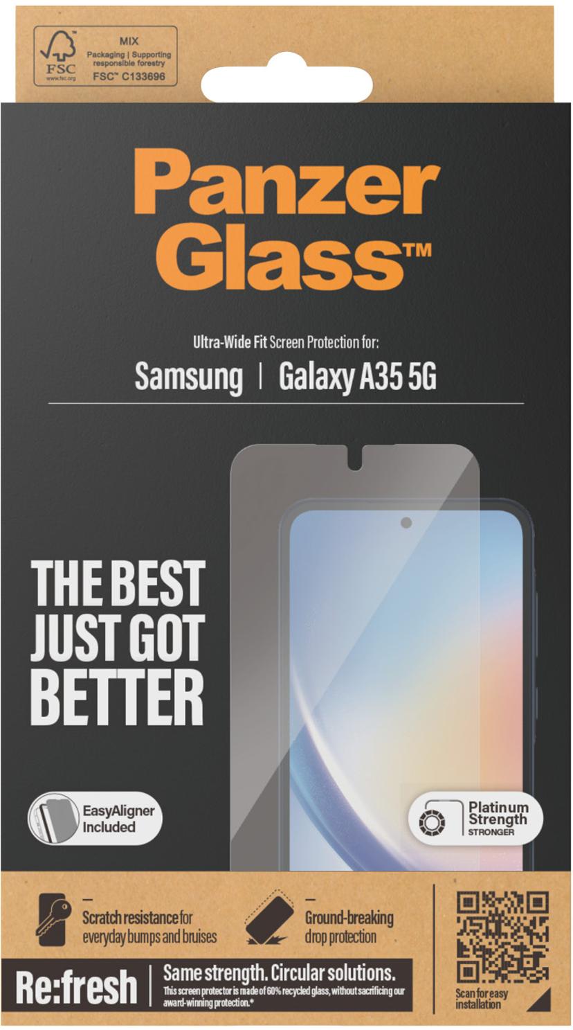 Panzerglass Ultra-Wide Fit skärmskydd Samsung Galaxy A35 5G