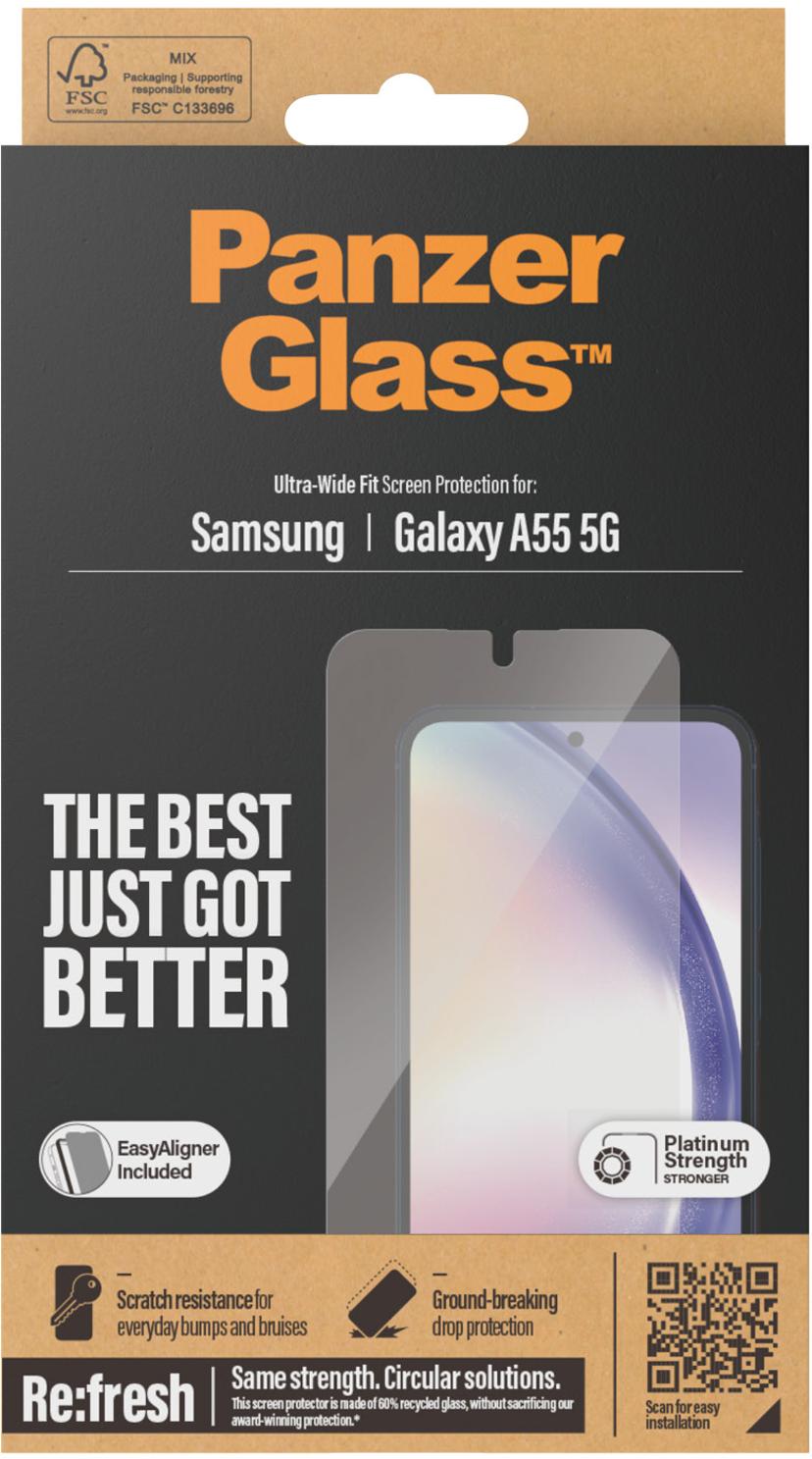 Panzerglass Ultra-Wide Fit skärmskydd Samsung Galaxy A55 5G