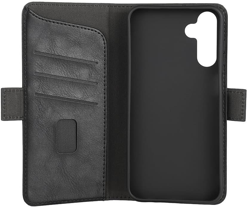 Gear Plånboksfodral Med Magnetlås Samsung Galaxy A15 4G, Samsung Galaxy A15 5G Svart