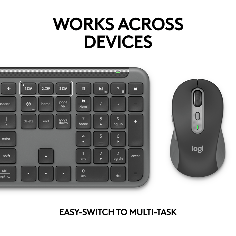 Logitech Signature Slim Combo MK950 for Business Langaton Pohjoismainen