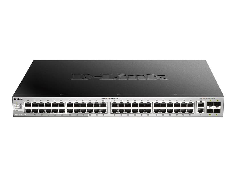 D-Link DGS-3130-54TS/E nätverksswitchar hanterad L3 Gigabit Ethernet (10/100/1000) Grå