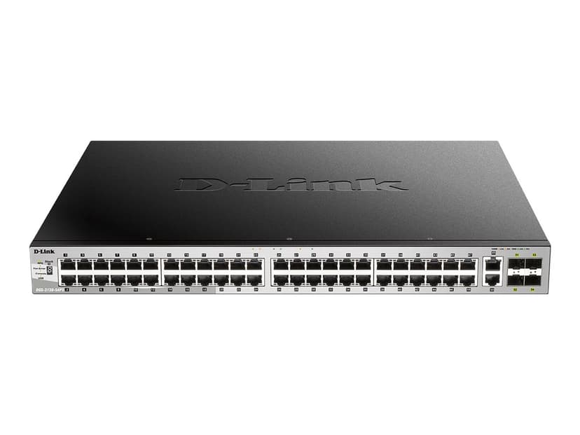 D-Link DGS-3130-54PS/E netwerk-switch Managed L3 Gigabit Ethernet (10/100/1000) Power over Ethernet (PoE) Grijs