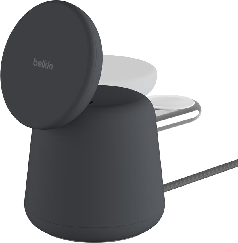 Belkin 2in1 Magsafe 15w Charging Stand Charcoal 1.5m