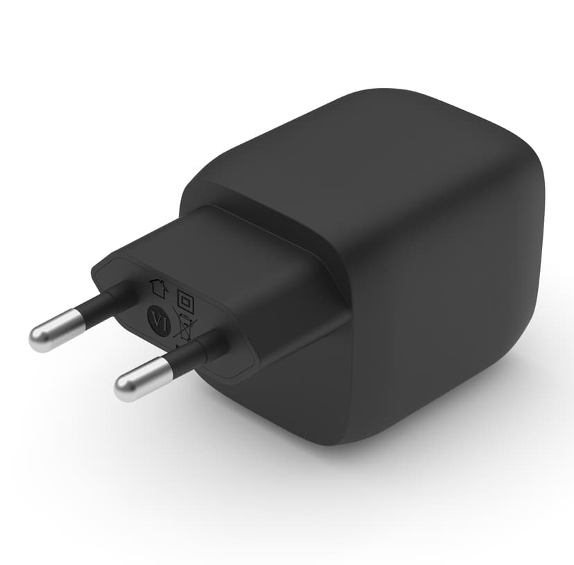 Belkin 45W USB-C Gan PD PPS Dual Wall Charger Svart