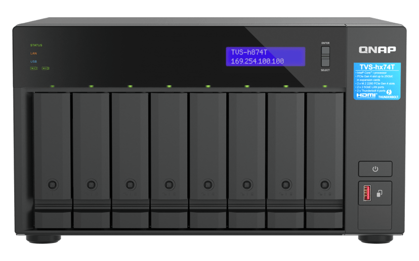 QNAP TVS-h874T-i9-64G 8-bay Desktop NAS