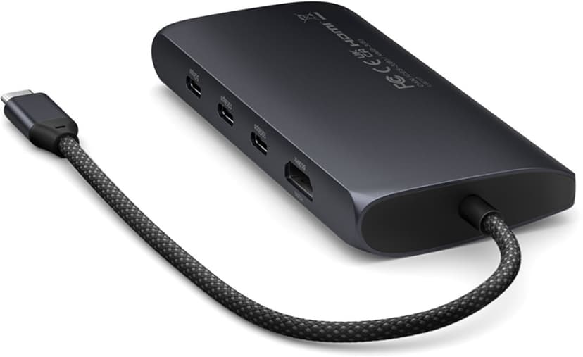 Satechi USB-C Multiport Adapter 8K with Ethernet V3 - Midnight
