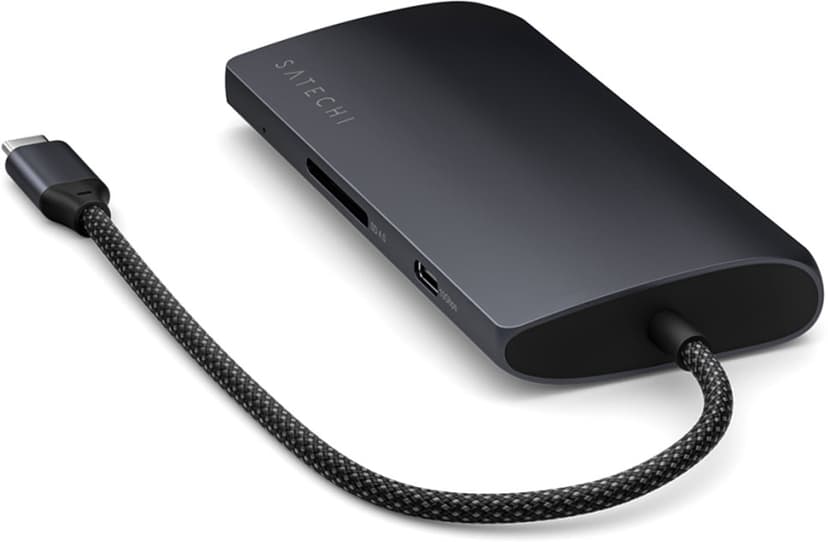 Satechi USB-C Multiport Adapter 8K with Ethernet V3 - Midnight