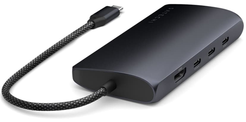 Satechi USB-C Multiport Adapter 8K with Ethernet V3 - Midnight
