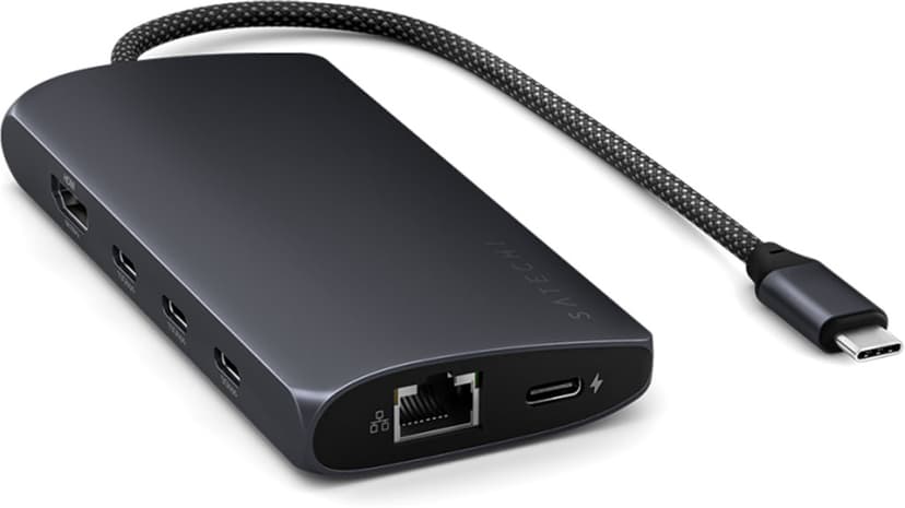 Satechi USB-C Multiport Adapter 8K with Ethernet V3 - Midnight