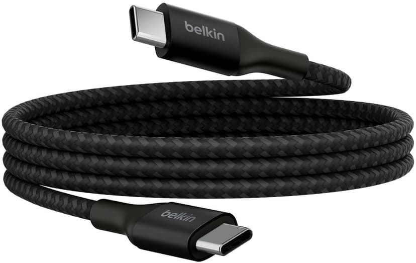 Belkin 240W USB-C to USB-C cable Braided 1m USB-C USB-C Musta