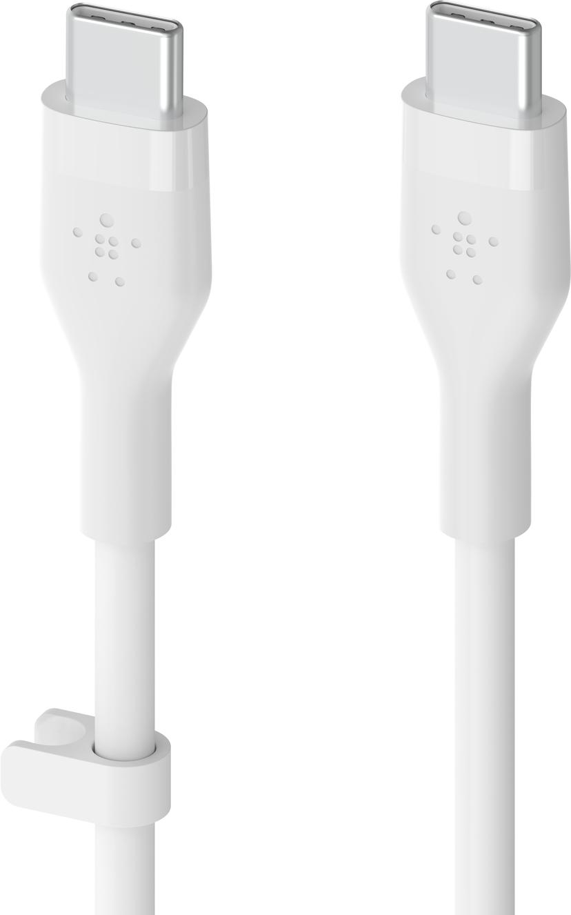 Belkin Flex USB-C to USB-C Cabel Silicone 3m USB-C USB-C Vit