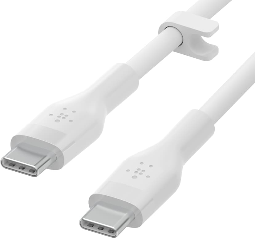 Belkin Flex USB-C to USB-C Cabel Silicone 3m USB-C USB-C Valkoinen