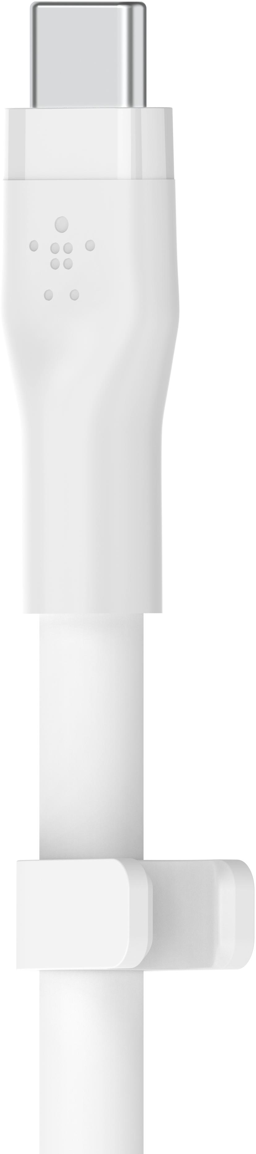 Belkin Flex USB-C to Lightning Cabel Silicone 3m Valkoinen