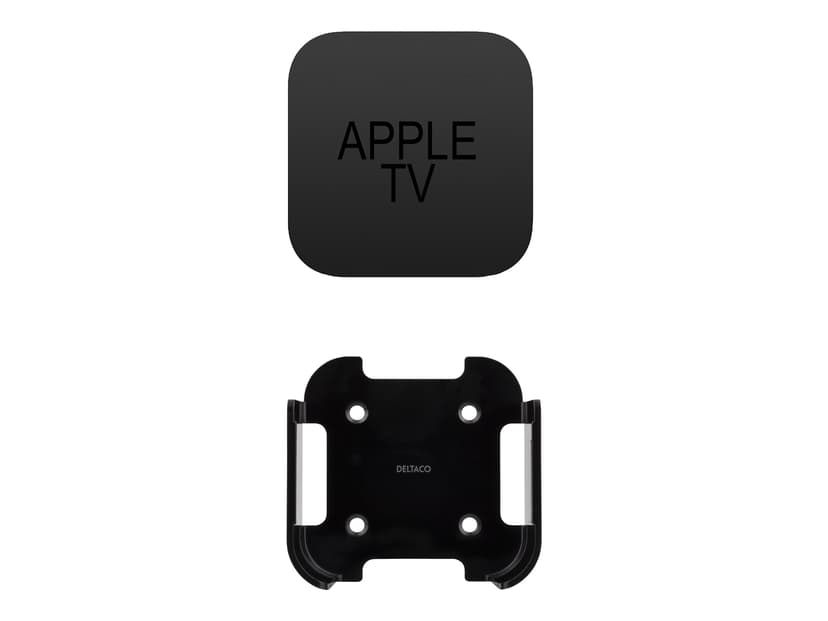 Deltaco Wall mount for HD, 4K Gen 1 & Gen 2 Apple TV, black