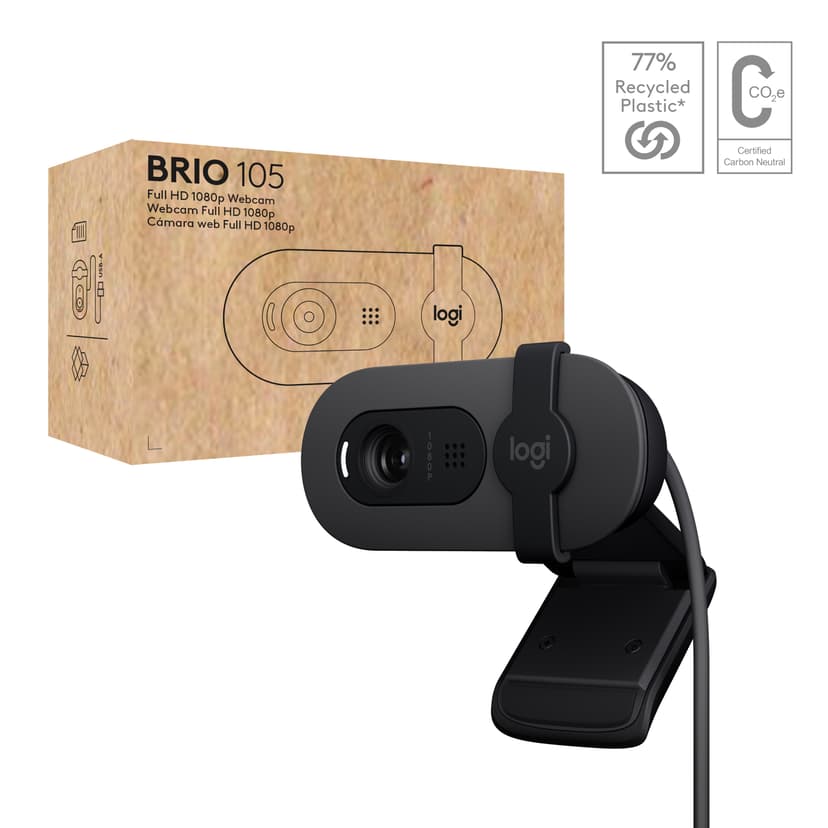 Logitech Logi Webcam - Brio 105 Full Hd 1080p Cam