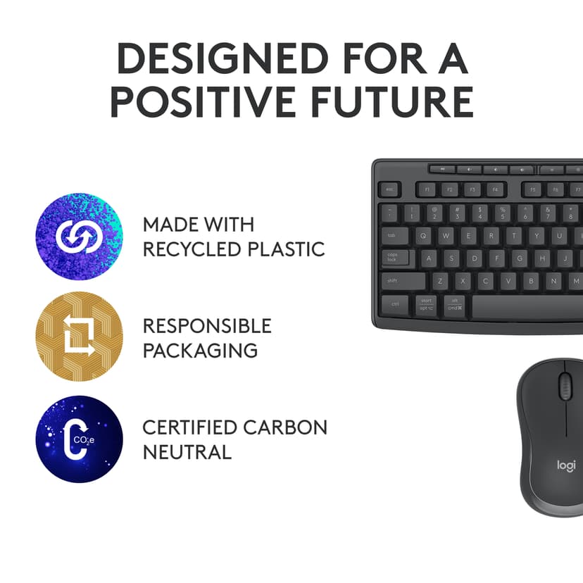 Logitech MK370 Combo for Business Langaton Pohjoismainen