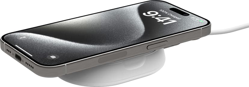 Belkin Convertible Qi2 15w Magnetic Charging Stand 1.5m Valkoinen