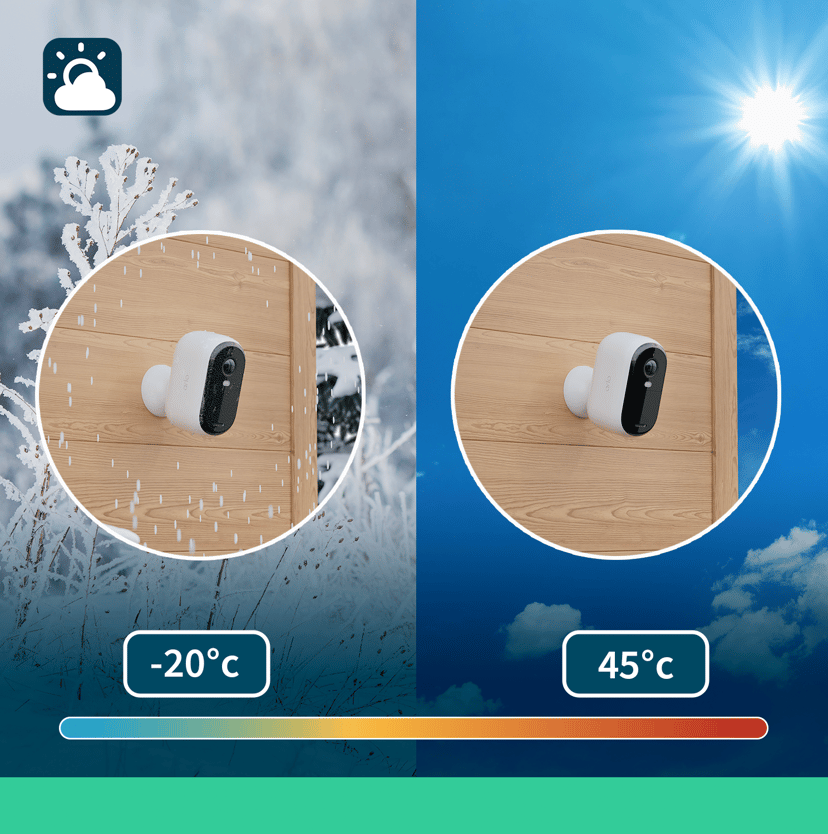 Arlo Essential 2 2K utendørskamera hvit 4-pakning