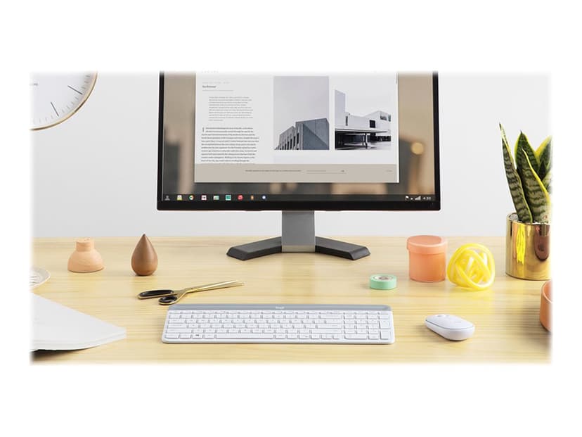 Logitech Slim Wireless Combo MK470 Trådlös Nordic