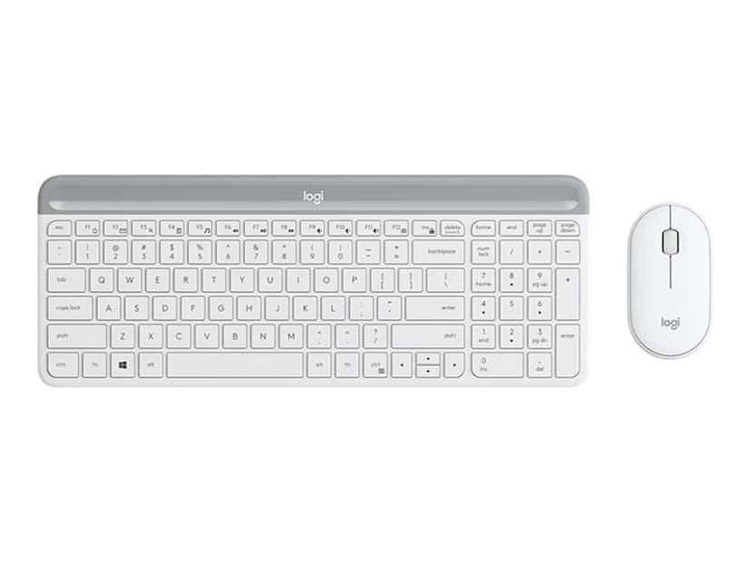 Logitech Slim Wireless Combo MK470 Trådløs Nordisk